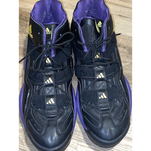 Adidas Top Ten 2000 Lakers Men’s Black Purple Mid-Calf Sneakers Sz 14 main image 4